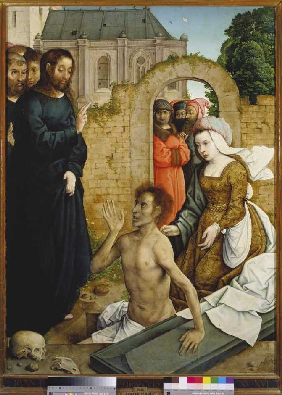 The Auferweckung of the Lazarus. from Johann von Flandern