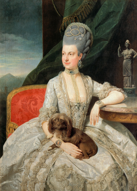 Marie Christine, Erzherzogin (Tochter von Franz Stephan I. und der Maria Theresia), Statthalterin de from Johann Zoffany