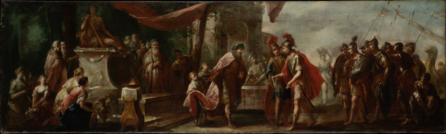 Aeneas Arriving in Latium from Johann Andreas Herrlein