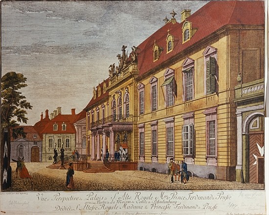The Palace of Prince Ferdinand of Prussia, Berlin from Johann Carl Wilhelm Rosenberg