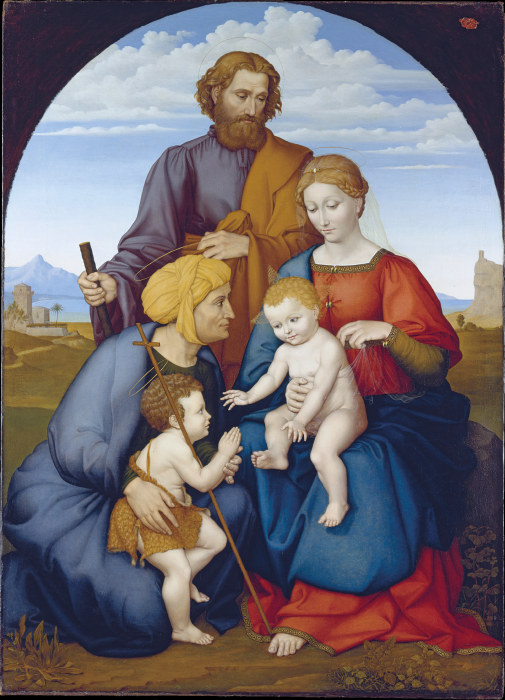 The Holy Family with Elizabeth and Saint John the Baptist as a Boy from Johann David Passavant