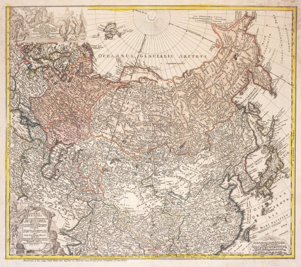 Map of Russia from Johann Matthias Has
