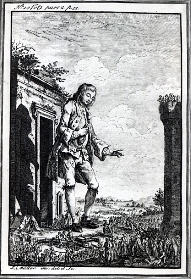 Gulliver amongst the Lilliputians, illustration from ''Gulliver''s Travels'' by Jonathan Swift; from Johann Sebastien Muller