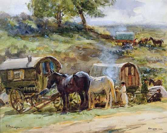 Gypsy Encampment, Appleby, 1919 (see also 54655) from John Atkinson