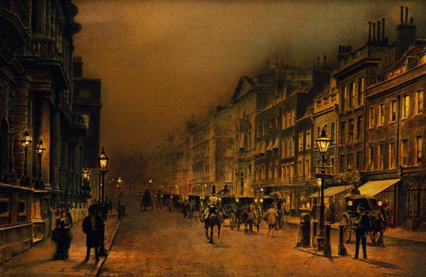 St James''s Street from John Atkinson Grimshaw