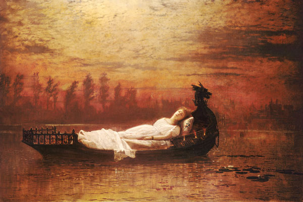 The Lady of Shallot from John Atkinson Grimshaw