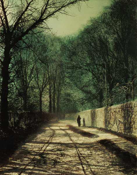 Tree Shadows in the Park Wall, Roundhay, Leeds, 1872 (oil on canvas)
