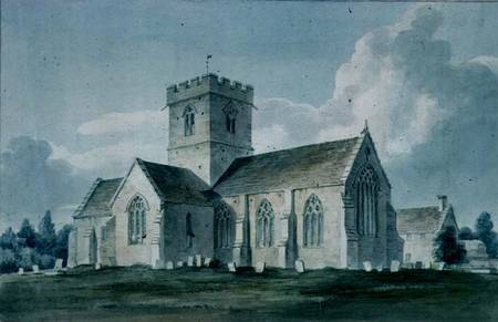 South-east View of Dinton Church from John Buckler
