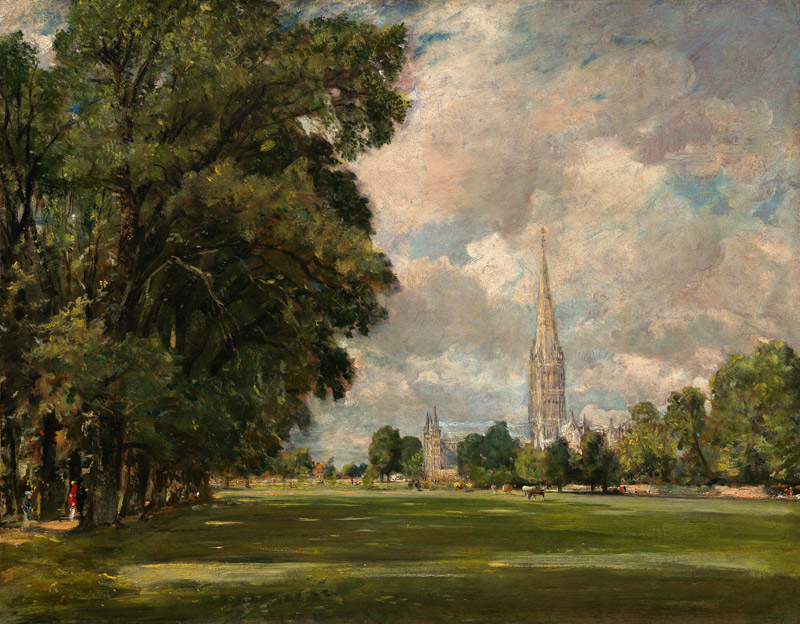 View of the cathedral of Salisbury. from John Constable