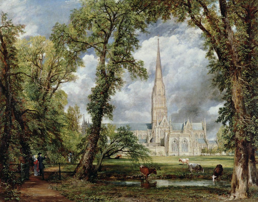 Salisbury Cathedral from the Bishop's Garden from John Constable