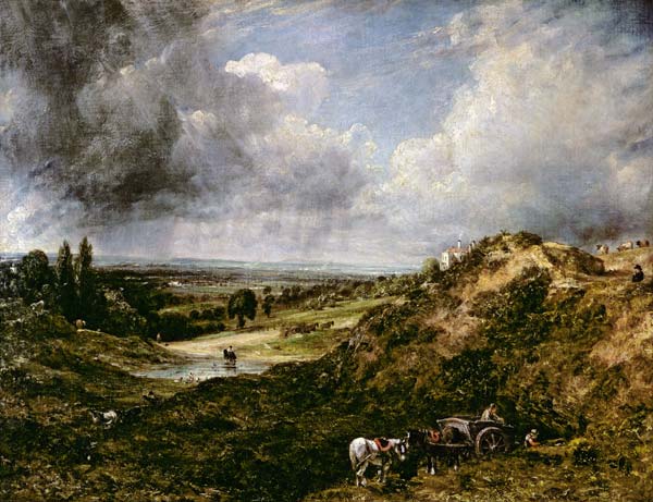 Hampstead Heath, Branch Hill Pond from John Constable