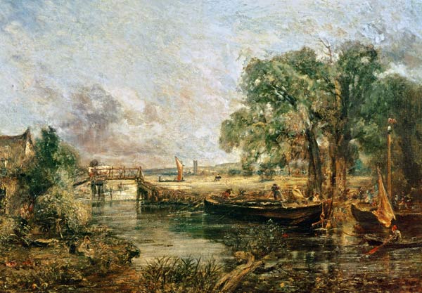 Sketch for 'View on the Stour near Dedham' 1821-22 from John Constable