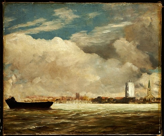 On the Thames near Battersea Bridge, c.1816 from John Constable