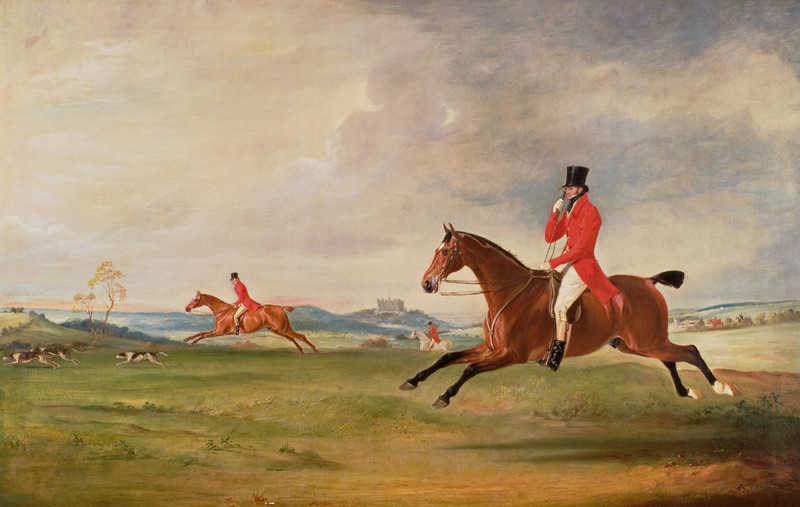 John, 5th Duke of Rutland, General Lord Charles Manners and General Lord Robert Manners Hunting from John E. Ferneley d.J.