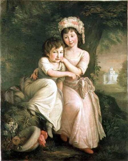 Portrait of Stephen Peter and Mary Anne Rigaud as Children from John Francis Rigaud