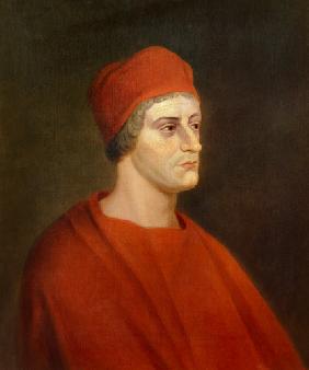 Portrait of the actor Henry Harris as Wolsey from William Shakespeare's Henry VIII