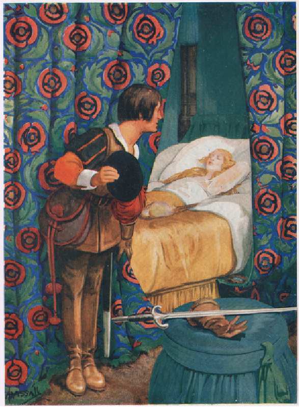 Sleeping Beauty (litho) from John Hassall