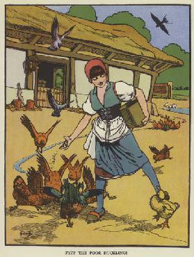 Pity the poor duckling! (colour litho)