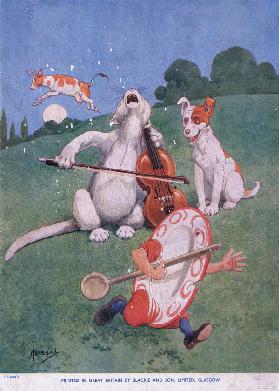 Hey Diddle Diddle, the cat on the fiddle (litho)