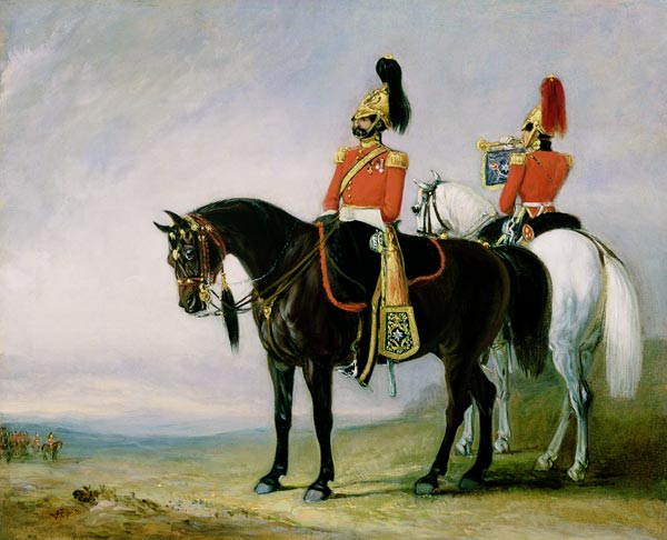 Colonel James Charles Chatterton (1792-1874) the 4th Royal Irish Dragoon Guards, on his Charger acco from John Jnr. Ferneley