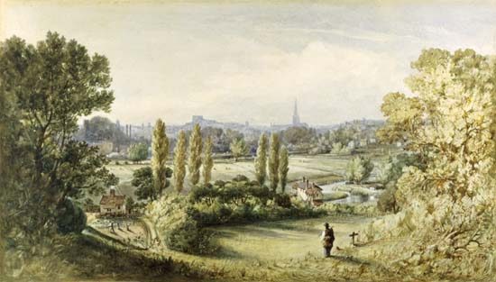 Norwich from Crown Point from John Joseph Cotman