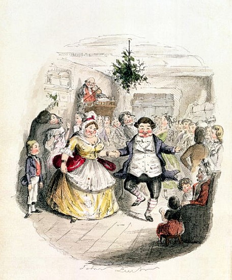 Mr Fezziwig''s Ball, from ''A Christmas Carol'' Charles Dickens (1812-70) 1843 from John Leech