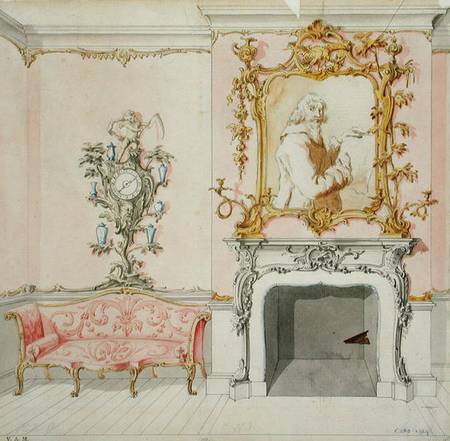 Proposal for a drawing room interior from John Linnell