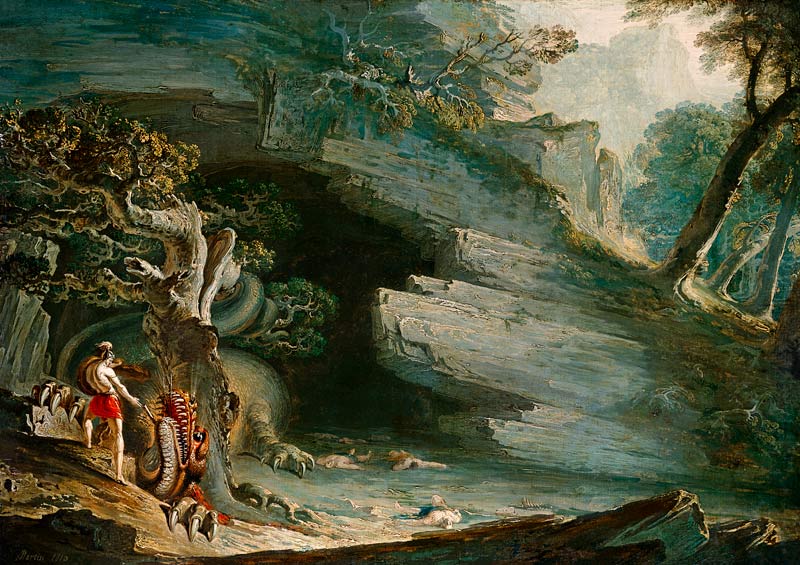 Cadmus and the Dragon from John Martin