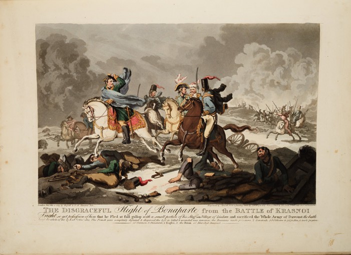 The Flight of Bonaparte from the Battle of Krasnoi from John Massey Wright