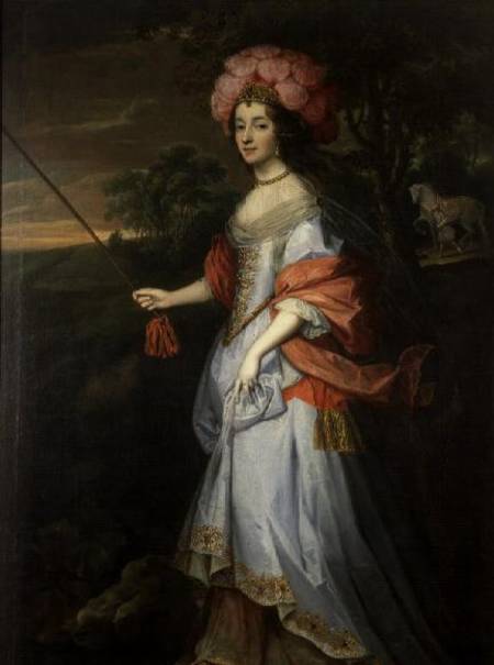 A Lady in Masquerade Costume from John Michael Wright