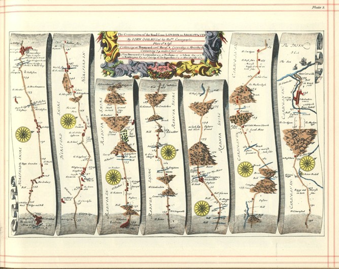 Britannia Atlas: The Continuation of the Road from London to Aberystwyth from John Ogilby