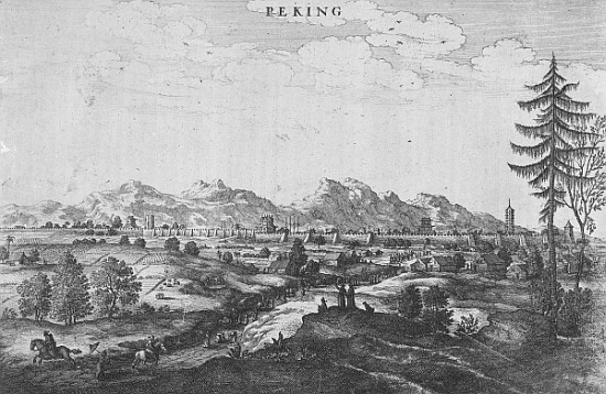 Peking, an illustration from Jan Nieuhof''s ''An Embassy to China'', published 1665 from John Ogilby
