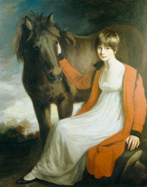 Portrait of Miss Emily Beauchamp with her Pony from John Opie