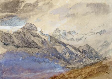 Mont Dauphiny, near Chartreuse  & pencil on
