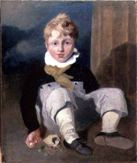 Boy at Marbles (Henry Cotman) from John Sell Cotman