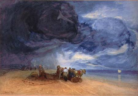 Storm on Yarmouth Beach from John Sell Cotman