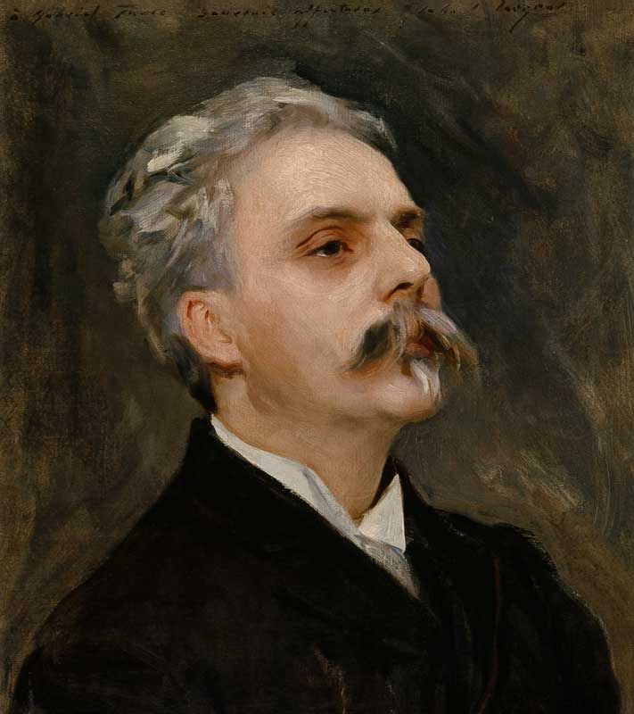 Portrait of Gabriel Faure (1845-1924) from John Singer Sargent