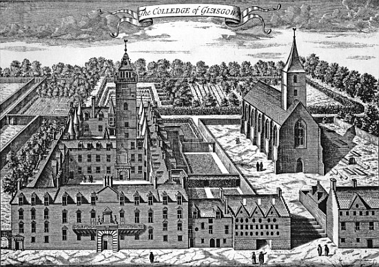 The Colledge of Glasgow, from ''Theatrum Scotiae'' from John Slezer