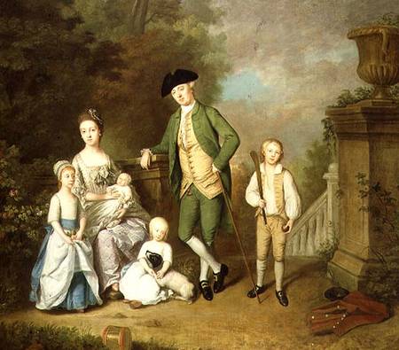 Portrait of the Wallace Family from John Thomas Seton