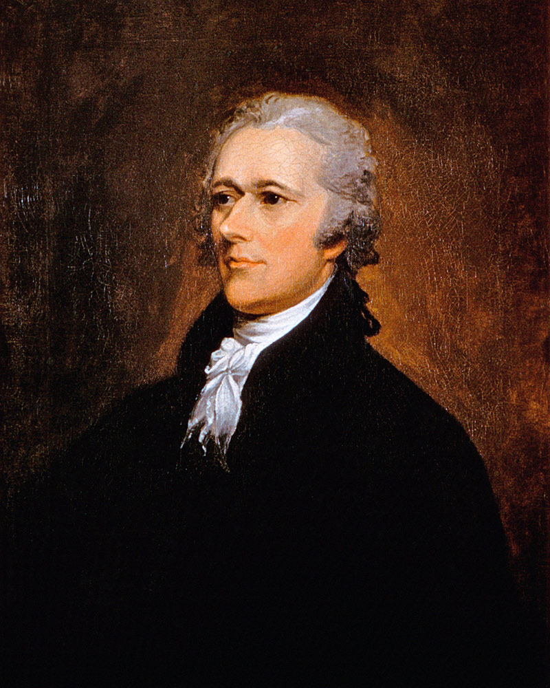 Alexander Hamilton (1755-1804) c.1806 (oil on canvas) from John Trumbull