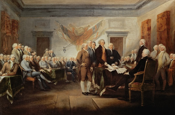 Signing the Declaration of Independence, 4th July 1776, c.1817 from John Trumbull