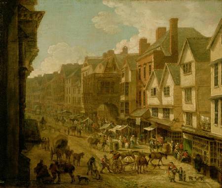 The High Street, Exeter, 1797 from John White Abbott