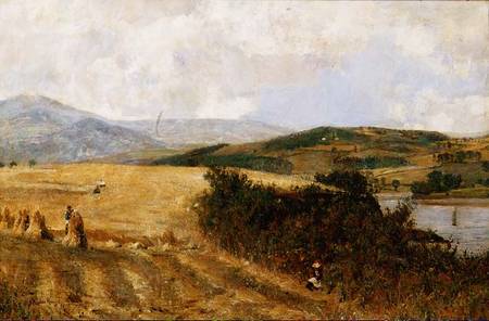 Harvest Time on the Conway River from John William Buxton Knight