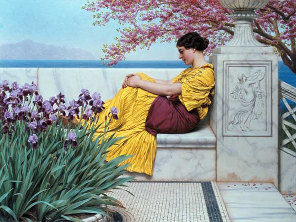 Under the Blossom that Hangs on the Bough from John William Godward