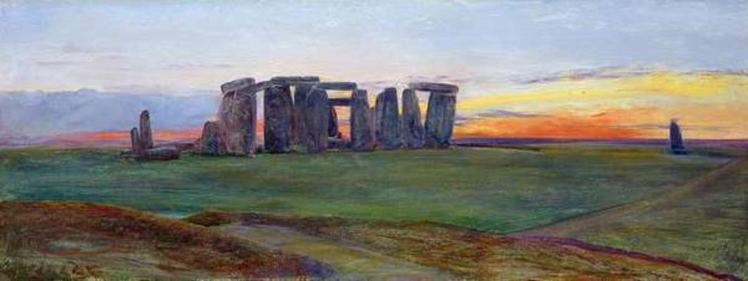 Stonehenge, 1872 (oil on canvas) from John William Inchbold