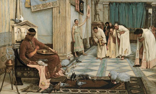 The Favourites of the Emperor Honorius from John William Waterhouse