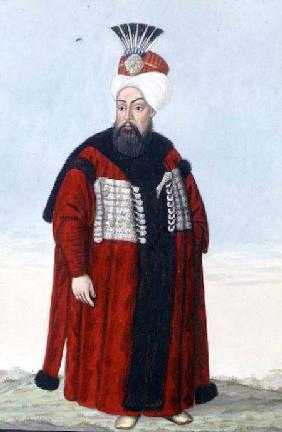 Ahmed II (1642-95) Sultan 1691-95, from 'A Series of Portraits of the Emperors of Turkey'