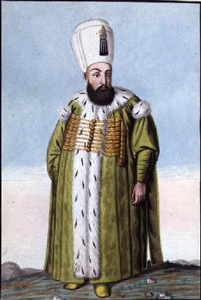 Amurath (Murad) III (1546-95) Sultan 1574-95, from 'A Series of Portraits of the Emperors of Turkey'