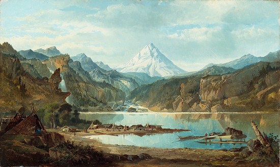 Mountain Landscape with Indians from John Mix Stanley