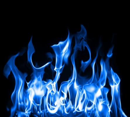 Blue flames from Jon Helgason